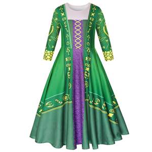<span class=keywords><strong>Hocus</strong></span> <span class=keywords><strong>Pocus</strong></span> Costume Winifred Sanderson Cosplay Costume filles robe tenue Costume uniforme Halloween enfants carnaval Costume noël - Product Image 4