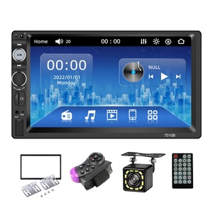 Radio de Auto Universal 7010B de 7 Pulgadas y 2 Din, Reproductor MP5, Cámara de Visión Trasera, Electrónica para Auto, BT, FM, Mirror Link, Reproductor de <span class=keywords><strong>DVD</strong></span> para Auto - Product Image 1