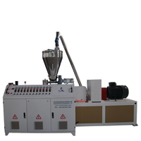 Extrudeuse de plastique pour porte et fenêtre, cadre en marbre artificiel, double vis, panneau de plafond en plastique PVC, Machine pour fabrication de profil en plastique