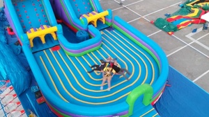 Juego inflable Dizzy Dash carrera de obstáculos ciclón Spinning carrera de obstáculos Carnival <span class=keywords><strong>Ride</strong></span> - Product Image 6