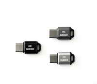Kit 3 en 1 Bloqueador de Micrófono, Mantiene las Conversaciones Privadas, Bloqueador de Micrófono USB-C, Micrófono Inalámbrico