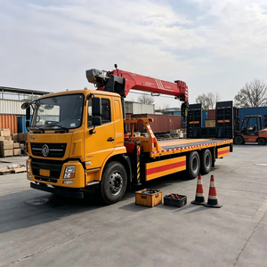 Camion de dépannage à plateau plat Shacman 6x4 avec grue Sany Palfinger, camion de sauvetage routier 320HP avec <span class=keywords><strong>rampe</strong></span> hydraulique - Product Image 5