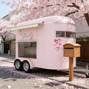 Remolque de Comida Móvil Tipo Horsebox, Carritos de Comida Rápida, Cantina Móvil, Carrito de Hot Dogs, Barra Móvil Personalizada - Product Image 1