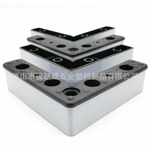 Patas de Muebles en Forma de L de Aluminio 100x28x22mm para Sofá, Diseño Moderno, Fácil Instalación - Product Image 3
