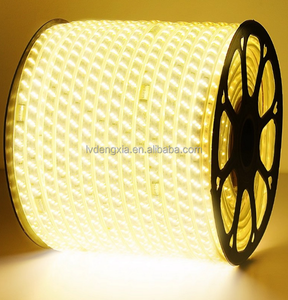 Bande lumineuse LED multicolore 3 rangées AC110V 180 LED/m, ruban blanc chaud 110V pour usage extérieur, bande LED 2835 - Product Image 2