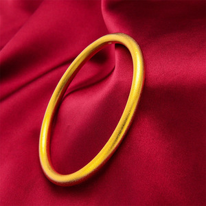 Pulsera de Oro Laminado para Mujer YL Vietnam, Estilo Antiguo, Imitación de Oro Sólido, Diseño de Loto, La Felicidad de Dos Generaciones - Product Image 2