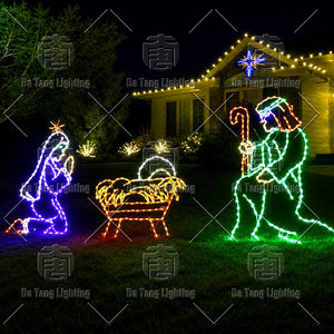 Guirlandes lumineuses LED pour crèche de Noël, décoration extérieure pour jardin, vente en gros - Product Image 2