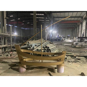 Art abstrait moderne bord de mer maison jardin décoration extérieure bateau à <span class=keywords><strong>voile</strong></span> poli <span class=keywords><strong>Sculpture</strong></span> en acier inoxydable - Product Image 1