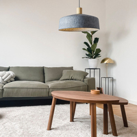 Lampe suspendue LED en feutre acoustique, petite, moderne et simple, pour la maison, le bureau, le restaurant, luminaire décoratif, design en tissu, 3500K, lumière chaude