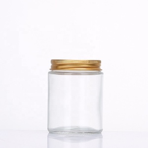 Hot-selling Empty 150ml 5oz Amber clear Glass <strong>Candle</strong> Jar Holders <strong>Lanterns</strong> With Aluminum Lid for <strong>Candle</strong> Making - Product Image 5