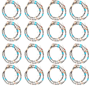 Collares de piedra grande turquesa Natural, joyería - Product Image 6