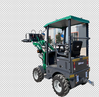 Chargeur frontal électrique 0,5 TONNE, mini-tracteur à roues avec godet, moteur 4KW et haute efficacité