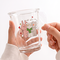 Autocollant adhésif 3D personnalisé à transfert UV, imperméable, transparent, pour tasses à café, vin, bière, whisky, lait, thé, smoothies, bocaux Mason