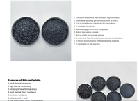 Fournisseur direct d'usine de carbure de silicium noir F12 F14 F16 /Carborundum/ Emery, granulats de sablage de 1-2 mm et 1-3 mm