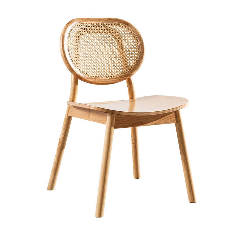Silla abanico puff, silla con respaldo redondo, panel de asiento de madera