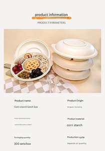 Wholesale Biodegradable Eco-Friendly Products Food Container Disposable <b>Serving</b> Trays Charger Plates <b>Dishes</b> Printing Plate <b>Set</b> - Product Image 6