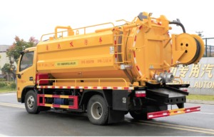 รถดูดสิ่งปฏิกูลและทำความสะอาดแรงดันสูง ยี่ห้อจีน CLW Dongfeng D6 4x2 เกียร์ธรรมดา เครื่องยนต์ดีเซล ยูโร 3 พร้อมถังขนาด 6000 ลิตร กำลัง 150-250 แรงม้า - Product Image 4