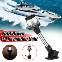 Tianximontage — lampe de Navigation LED pliable pour bateau de soleil, éclairage d'ancre, avec Base ajustable, 9 ", 12-24V