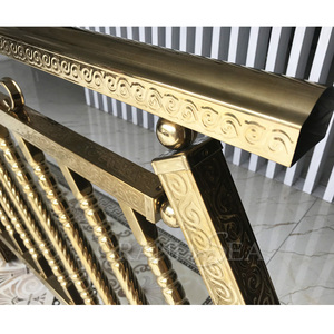 Pasamanos de escalera de latón dorado, balaustrada Ornamental, de lujo - Product Image 3