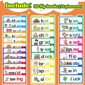 Libro Educativo Personalizzato per l'Apprendimento della Fonetica con 30 Libretti Flip per Leggere e Rimaschiare, Giochi Educativi e Giocattoli Didattici - Product Image 6