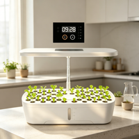 Sistem Penanaman Hidroponik dengan Pompa Timer, Sistem Tanam Sayuran dan Herbal Dalam Ruangan, Penanam Pintar
