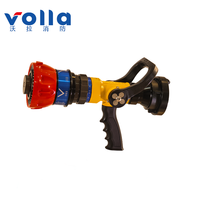 Buse de lutte contre l'incendie Volla Jet Spray à double fonction avec valve coulissante, protection individuelle, en alliage d'aluminium, angle de brumisation 0~100 (4-6.5-10-13L/S)