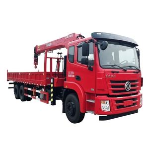 รถเครนติดตั้งบนรถบรรทุก Dongfeng 6X4 12 ตัน แบบบูมยืดไสลด์  รุ่นโรงงานดั้งเดิม  มีตัวเลือกพวงมาลัยซ้ายและขวา รถเครนเคลื่อนที่ - Product Image 1
