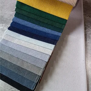 Tufting lapisan corduroy kain pelapis sofa grosir polyester sofa kain beludru 2023