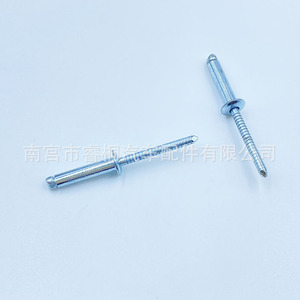 Rivets aveugles en acier inoxydable Shuangxuan 4.8*21 à tête plate ronde, type ouvert, usage général - Product Image 1