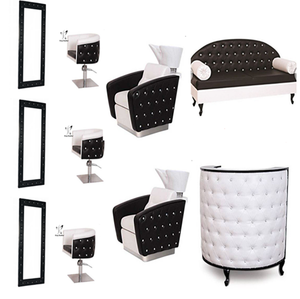 Station de Salon de coiffure, ensemble complet et combo, <span class=keywords><strong>avec</strong></span> <span class=keywords><strong>miroir</strong></span> led, produits pour <span class=keywords><strong>miroir</strong></span>, à vendre, livraison gratuite - Product Image 4
