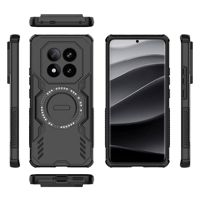 Nouvelle Conception Coque Rigide Anti-Choc Armure en Plastique pour Redmi Note 14 Pro Plus 14C Poco X7 Pro K70 K80 Housse de Téléphone Magnétique