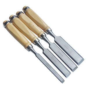 Ciseaux à bois 10mm 18mm 20mm 24mm, lames plates en acier pour la sculpture sur bois, outils de menuiserie - Product Image 1