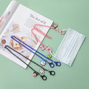 Colorful Acrylic Mask Lanyards With Cartoon Charms For Children Portable <b>Glasses</b> Chains 3-10 Years Old - Product Image 2