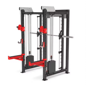 Petit oiseau GYM équipement de Fitness système de <span class=keywords><strong>poulie</strong></span> à câbles multiples Squat Power Cage Rack entraîneur fonctionnel Smith avec pile de poids - Product Image 5