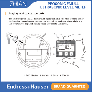 Medidor de Nivel Ultrasónico Endress+Hauser, Medidor de Nivel E+H FMU44, Detector de Nivel Ultrasónico - Product Image 1
