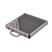 Boîte à outils rigide en aluminium de vol de transport universel de petit et grand équipement personnalisé de sortie d'usine avec rembourrage en mousse