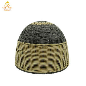 EUR <span class=keywords><strong>PET</strong></span> Luxus hand gefertigte Kunststoff Rattan Harz <span class=keywords><strong>Wicker</strong></span> gewebt wasch bar Hund Home Cat Kennel House mit Matratze <span class=keywords><strong>Pet</strong></span> Cages Korb - Product Image 4