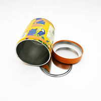 Boîtes en métal recyclables en fer blanc 500g 250g pour le stockage d'aliments, de bonbons et de cosmétiques - Thé, café, matcha, poudre de protéines - Rondes