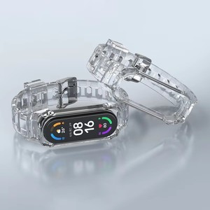 Correa de <span class=keywords><strong>reloj</strong></span> transparente para <span class=keywords><strong>Xiaomi</strong></span> Watch Funda protectora Correa de muñeca de silicona colorida transparente para <span class=keywords><strong>Xiaomi</strong></span> <span class=keywords><strong>Mi</strong></span> <span class=keywords><strong>Band</strong></span> 7 6 <span class=keywords><strong>5</strong></span> 4 3 - Product Image 6