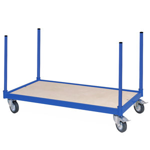 Rungenwagen MIT 4 halterohren, 4เลนคอลเลน, ดาวอน2 MIT festellbremse, lxbxh 1000x500x755มม., 250กกคราฟท์ - Product Image 1