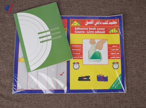 Fornitura di fabbrica trasparente copertina del libro di <span class=keywords><strong>carta</strong></span> riutilizzabile copertina del libro di 0.08mm di spessore trasparente adesivo protettivo copertina del libro - Product Image 4