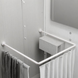 Tringle <span class=keywords><strong>de</strong></span> <span class=keywords><strong>douche</strong></span> en aluminium moderne et écologique, réglable en forme <span class=keywords><strong>de</strong></span> U, extensible, résistante à la rouille, durable, pour salle <span class=keywords><strong>de</strong></span> bain - Product Image 4