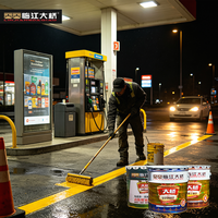 Peinture époxy liquide pour sols en terrazzo et granit, à base de résine époxy colorée décorative métallisée, pour application routière
