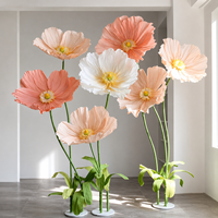 Fleurs géantes en papier blanc pour décoration de mariage, vitrine de magasin, vente en gros