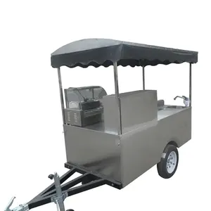 JX-HS200D Hot dog vending cart street mobile hot dog cart with hot dog cart grill for sale