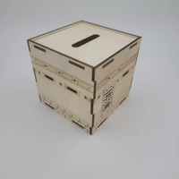 Stock transfrontalier disponible Craft-it AlKabah Tirelire cube en buis fait main Al-Kaaba