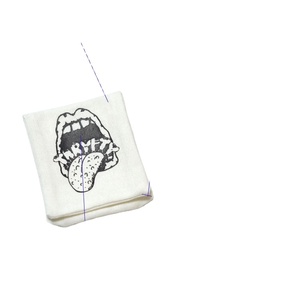Sac de rangement pour bijoux en coton et lin blanc, logo imprimé personnalisé pour boutique de bijoux - Product Image 2