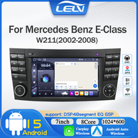 Autoradio Android 15 LELV pour Mercedes Benz Classe E W211 (2002-2008) - GPS, écran tactile, WiFi intégré, audio haute résolution