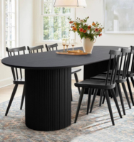 Table console nordique personnalisée de luxe moderne en bois massif ensemble de meubles de magasin de loisirs 4 Tables de salle à manger de cuisine 6 8 places pour la maison