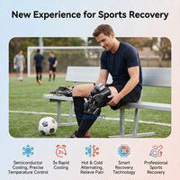 Masseur de genou portable avec chaleur, cryothérapie et compression d'air pour la récupération sportive et le soulagement quotidien